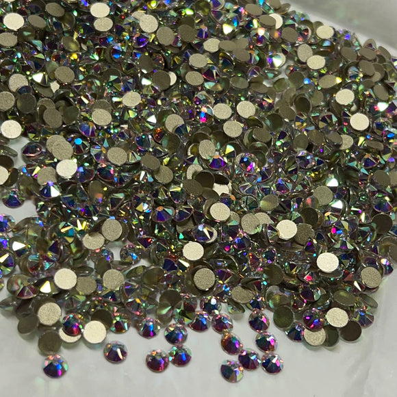 Crystal AB 8x8 Fancy Cut Non -hotfix SS20