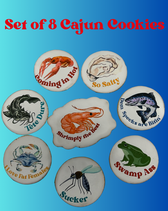 Cajun Cookies Set of 8