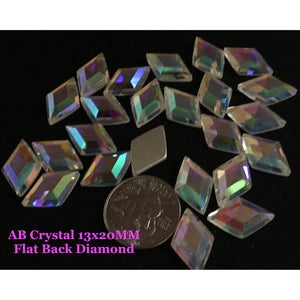 AB Crystal 13x20MM Flat Back Diamond