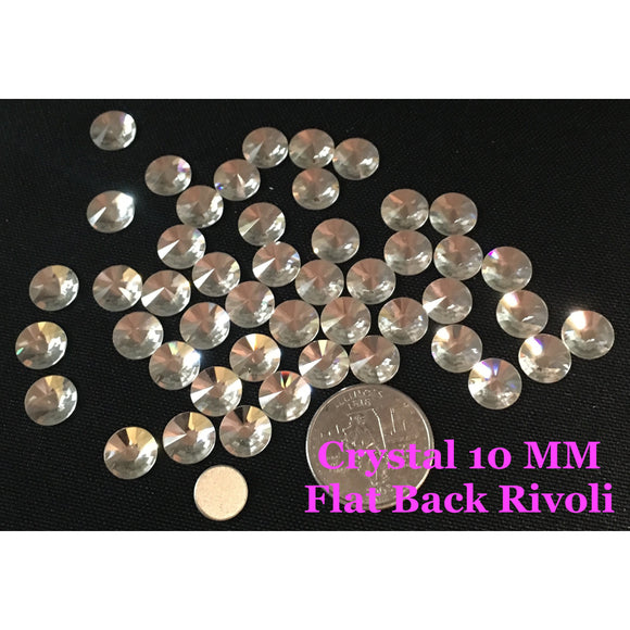 Crystal 10 MM Flat Back Rivoli