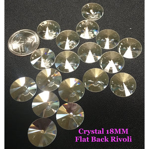 Crystal 18 MM Flat Back Rivoli