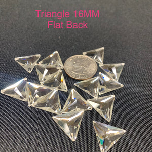 Crystal 16 MM Triangle Flat Back Rivoli